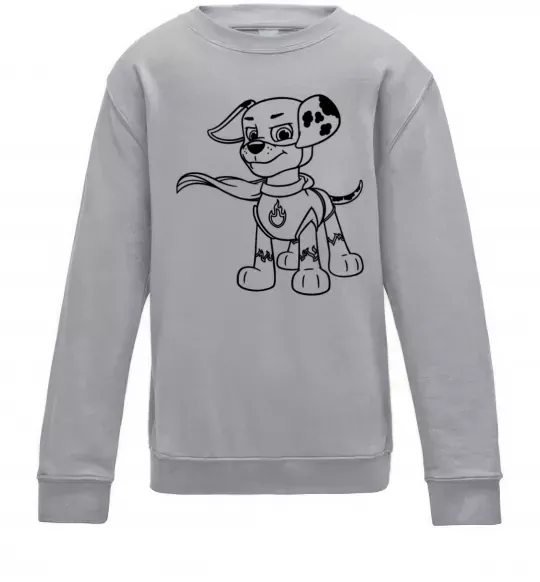 Детский Свитшот Маршал супер герой Серый меланж фото