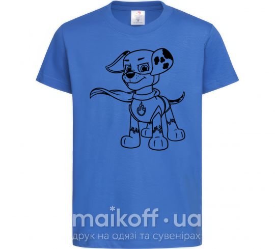 Дитяча футболка Маршал супер герой Яскраво-синій фото