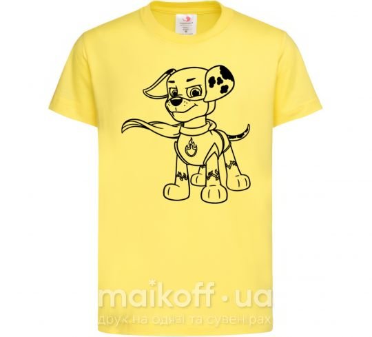 Дитяча футболка Маршал супер герой Лимонний фото