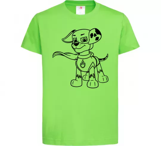 Дитяча футболка Маршал супер герой Лаймовий фото