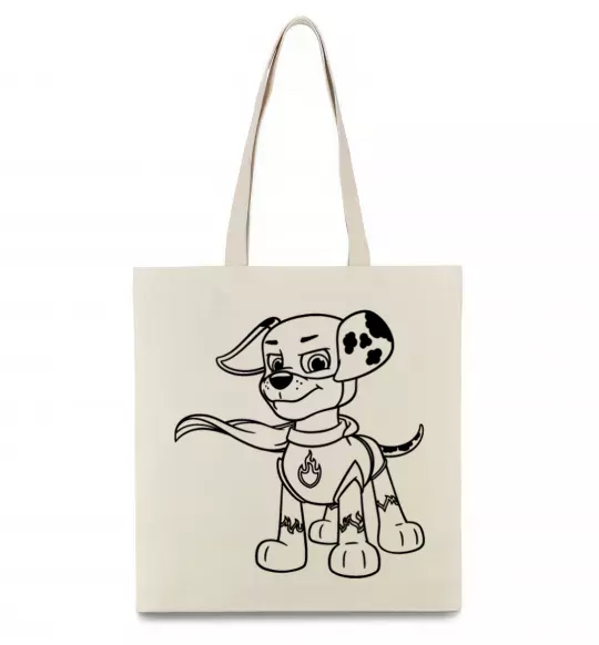 Эко-сумка Маршал супер герой Бежевый фото