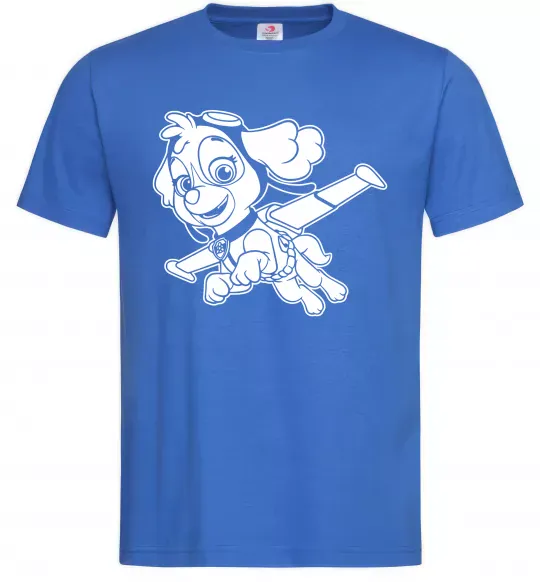 Мужская футболка Скай Ярко-синий фото