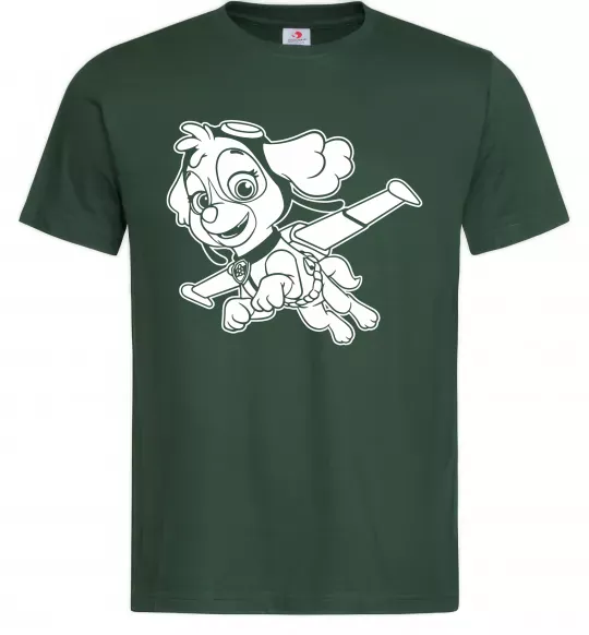 Мужская футболка Скай Темно-зеленый фото