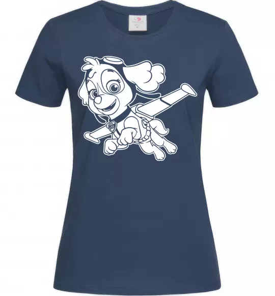 Жіноча футболка Скай Темно-синій фото