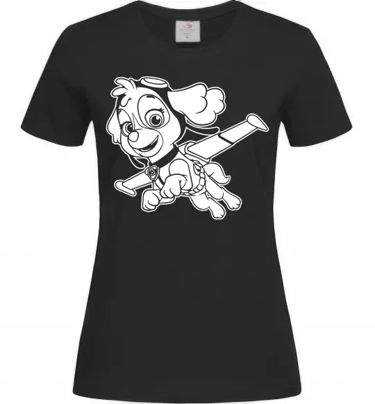 Жіноча футболка Скай Чорний фото