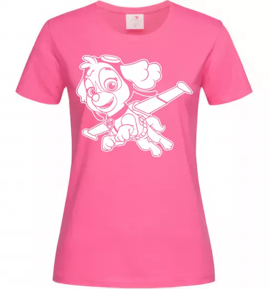 Жіноча футболка Скай Яскраво-рожевий фото