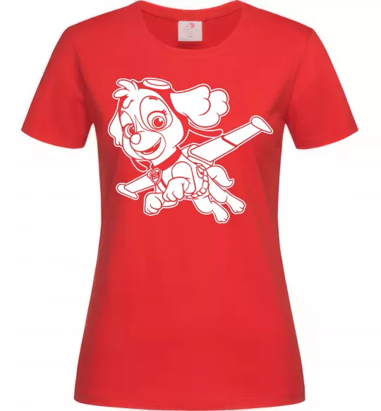 Жіноча футболка Скай Червоний фото