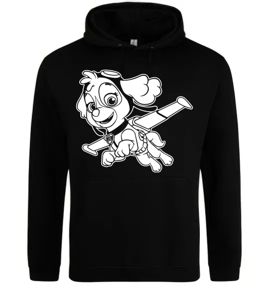 Женская толстовка (худи) Скай Черный фото