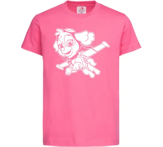 Дитяча футболка Скай Яскраво-рожевий фото