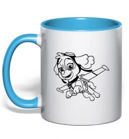 Чашка з кольоровою ручкою Скай