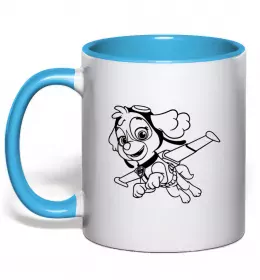 Чашка с цветной ручкой