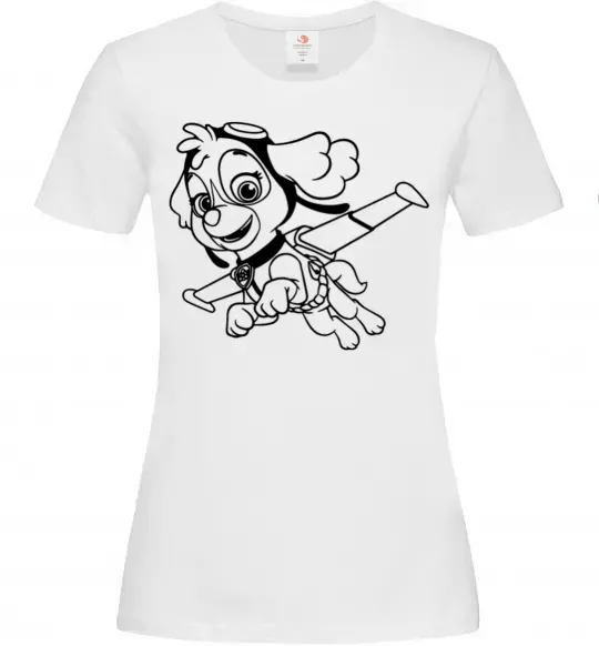 Жіноча футболка Скай Білий фото