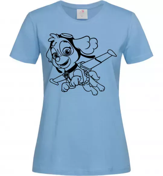 Жіноча футболка Скай Блакитний фото