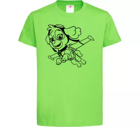 Дитяча футболка Скай Лаймовий фото