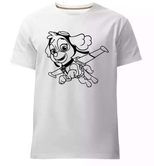 Чоловіча преміум футболка Скай Білий фото