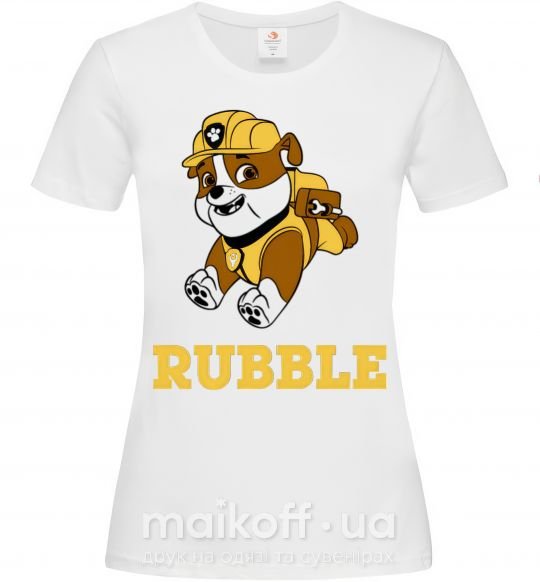 Жіноча футболка Rubble Білий фото