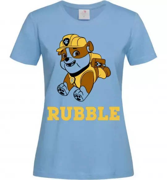 Жіноча футболка Rubble Блакитний фото