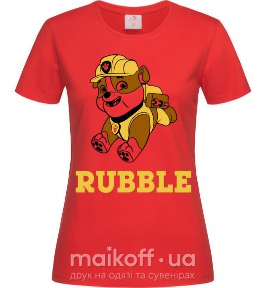 Жіноча футболка Rubble Червоний фото
