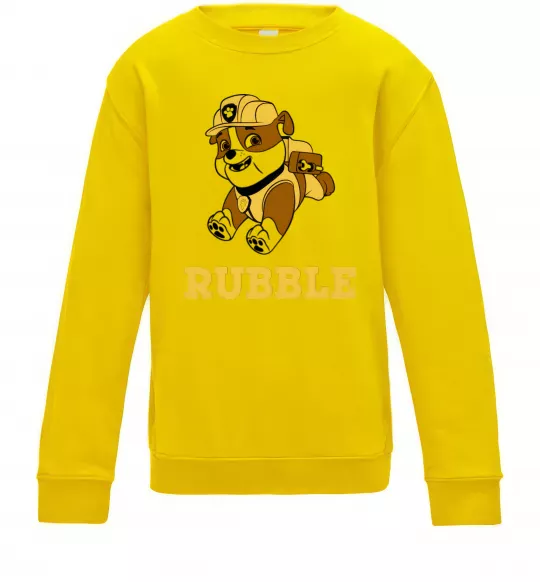 Детский Свитшот Rubble Солнечно желтый фото