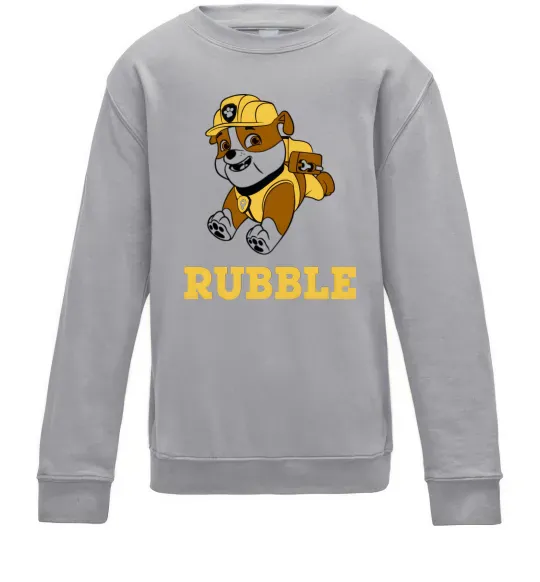 Детский Свитшот Rubble Серый меланж фото