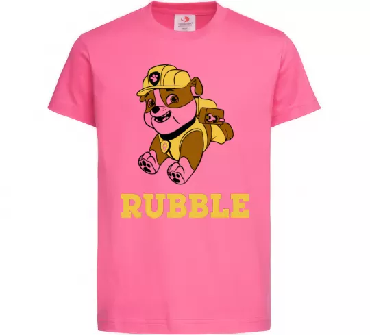 Детская футболка Rubble Ярко-розовый фото