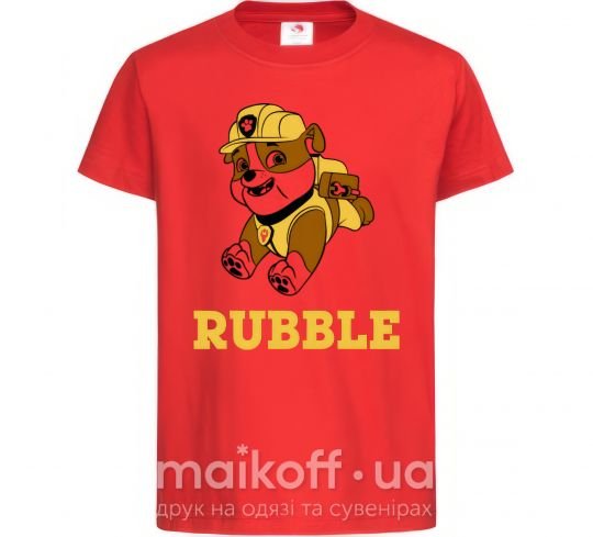 Детская футболка Rubble Красный фото
