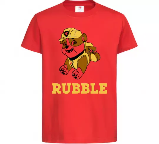 Детская футболка Rubble Красный фото