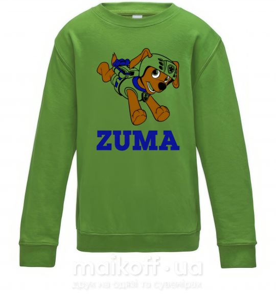 Дитячий світшот Zuma Лаймовий фото