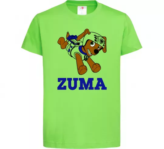 Дитяча футболка Zuma Лаймовий фото
