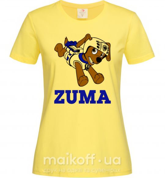 Жіноча футболка Zuma Лимонний фото