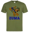 Чоловіча футболка Zuma Оливковий фото