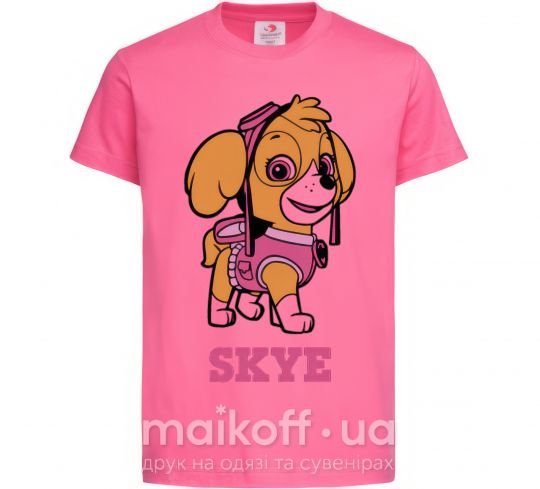 Дитяча футболка Skye Яскраво-рожевий фото