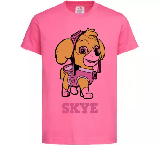 Дитяча футболка Skye Яскраво-рожевий фото