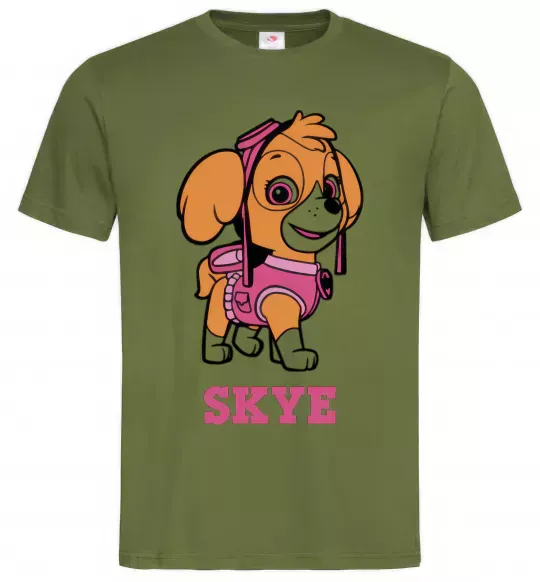 Чоловіча футболка Skye Оливковий фото