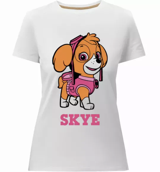 Жіноча преміум футболка Skye Білий фото