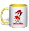 Чашка з кольоровою ручкою Marshall Сонячно жовтий фото