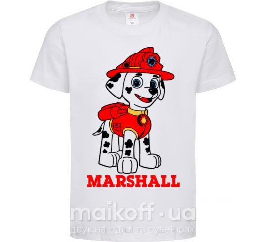 Дитяча футболка Marshall Білий фото