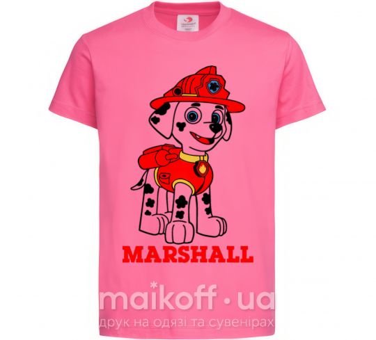 Дитяча футболка Marshall Яскраво-рожевий фото
