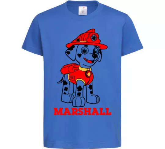 Детская футболка Marshall Ярко-синий фото