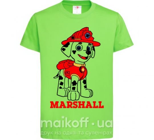 Детская футболка Marshall Лаймовый фото