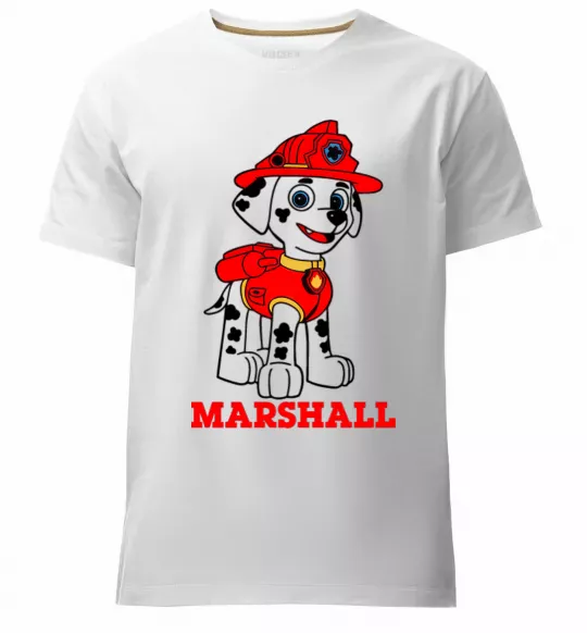 Чоловіча преміум футболка Marshall Білий фото