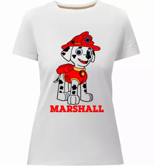 Жіноча преміум футболка Marshall Білий фото