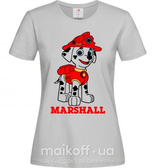 Женская футболка Marshall Серый фото