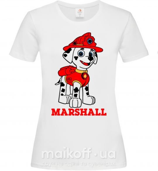 Женская футболка Marshall Белый фото