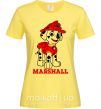 Жіноча футболка Marshall Лимонний фото