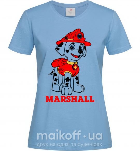 Жіноча футболка Marshall Блакитний фото