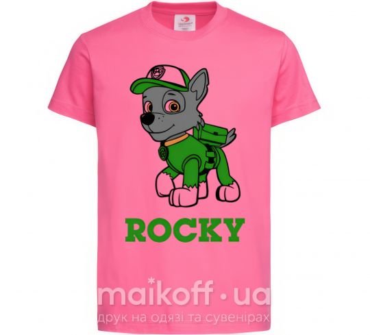 Дитяча футболка Rocky Яскраво-рожевий фото