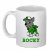 Чашка керамическая Rocky Белый фото