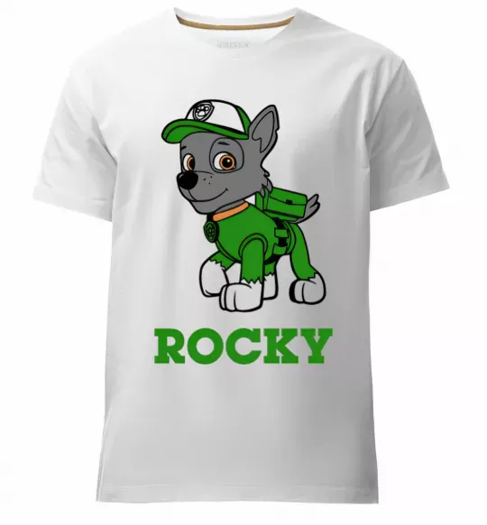 Мужская премиум футболка Rocky Белый фото