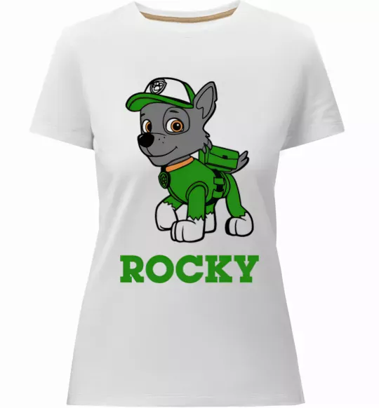 Женская премиум футболка Rocky Белый фото